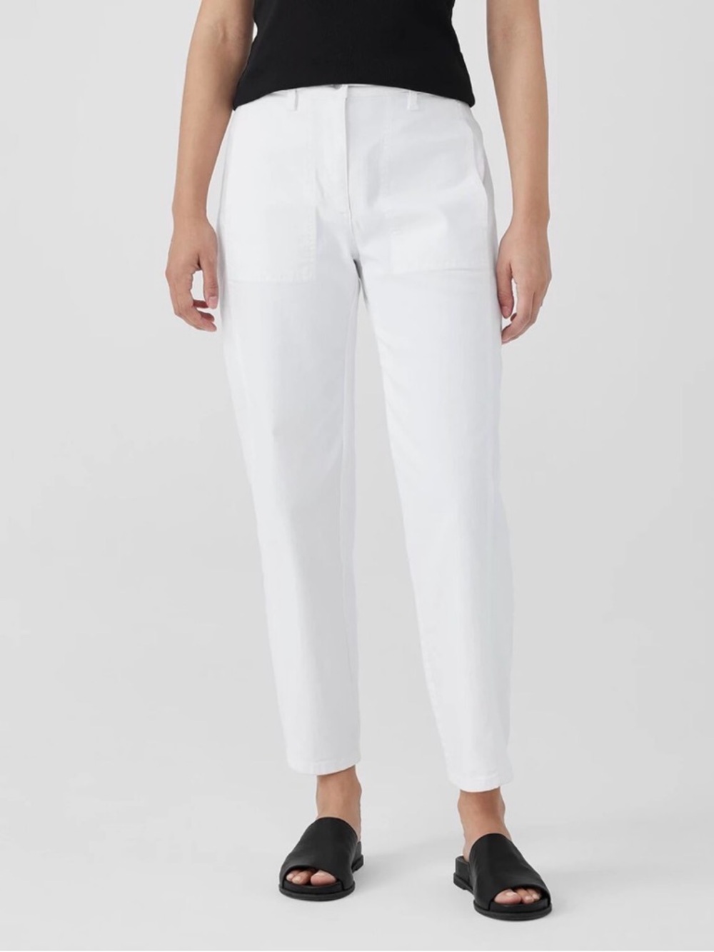 Eileen Fisher Cropped Straight-Leg Pants